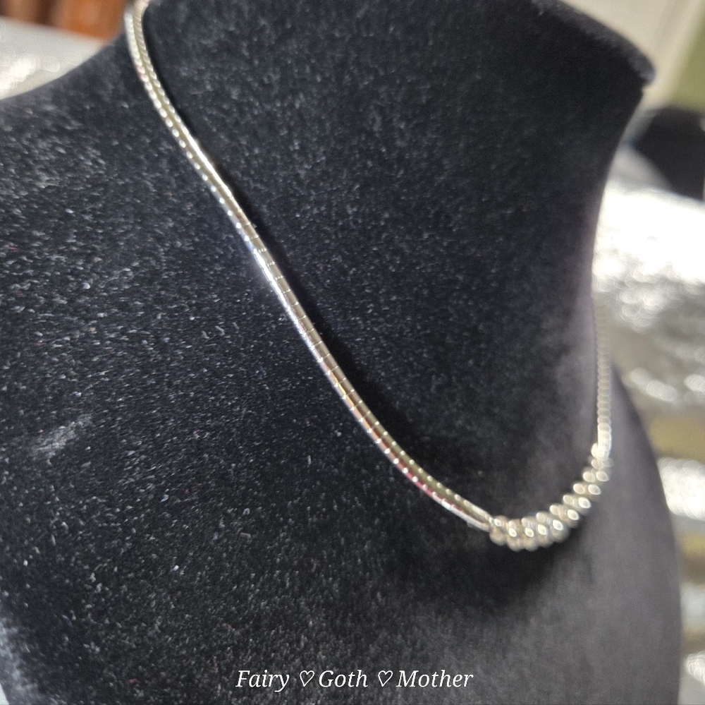 Classy Diamond Graduating Sterling Silver Necklace - Picture 3 of 8